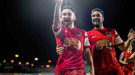 Seán Maguire’s hat-trick helps  Cork  inflict record cup defeat on Shamrock Rovers