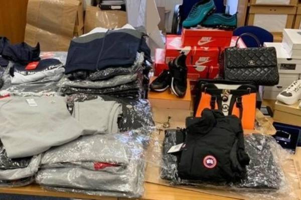 Counterfeit jewellery, handbags, footwear and clothing worth €52,000 seized in Dublin