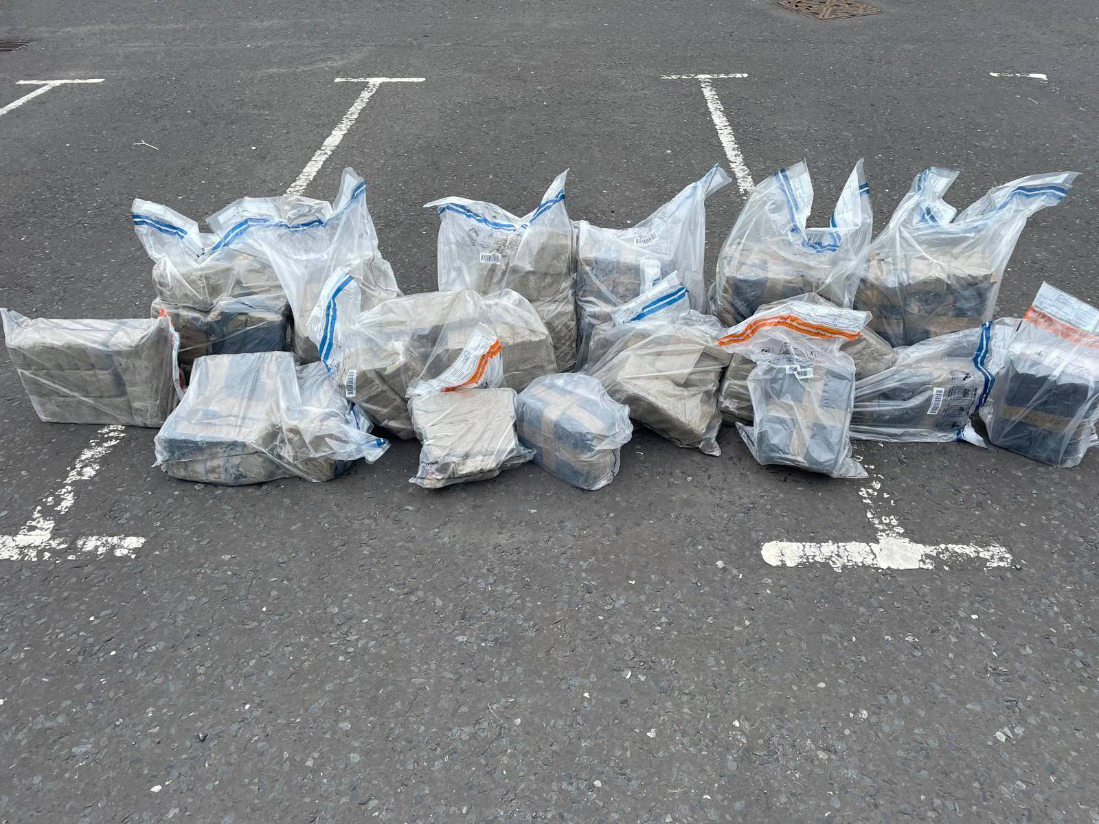 Suspected cannabis worth more than £2 million was discovered following searches in Co Tyrone. Photograph: @PSNIMidUlster/Police Service Northern Ireland