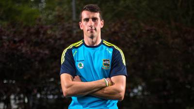 ‘Bonner’ Maher oiling  Tipperary’s engine as they prepare to  drive at Kilkenny