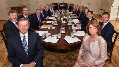 Enda, Joan and the new Cabinet are politely asked to move a little to the left