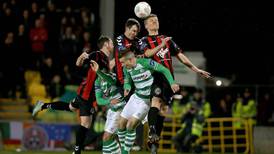 Bohs’ Dean Delany pulls out all the stops to deny Shamrock Rovers