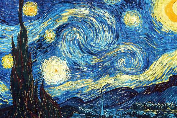Energy cascades in Van Gogh’s ‘Starry Night’