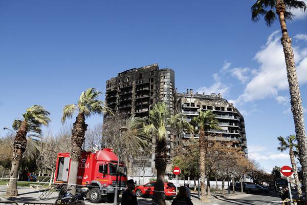 Valencia mourns after devastating apatment block fire leaves nine dead
