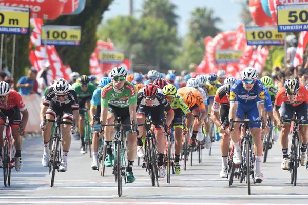 Sam Bennett wins Tour of Turkey stage two and takes overall lead
