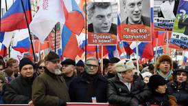 Huge turnout in Moscow for march in memory of  Boris Nemtsov