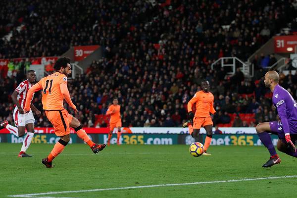 Mohamed Salah nets twice as Liverpool cruise past Stoke
