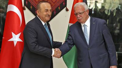 Turkey reiterates support for Palestinians ahead of Israel talks