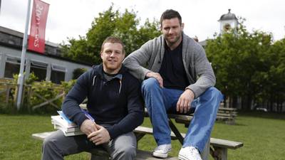 Rugby pros Fergus McFadden and Sean Cronin swot up for a life beyond the pitch