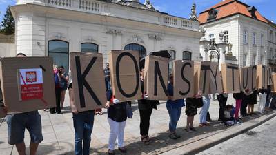 Poland’s president vetoes controversial judicial bills