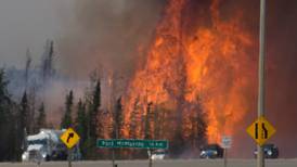 Canada wildfire: flames disrupt convoy near Fort McMurray