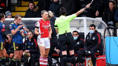 Katie McCabe sees red as Arsenal are frustrated in United draw