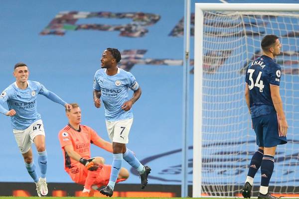 Sterling’s strike enough to separate Man City and Arsenal