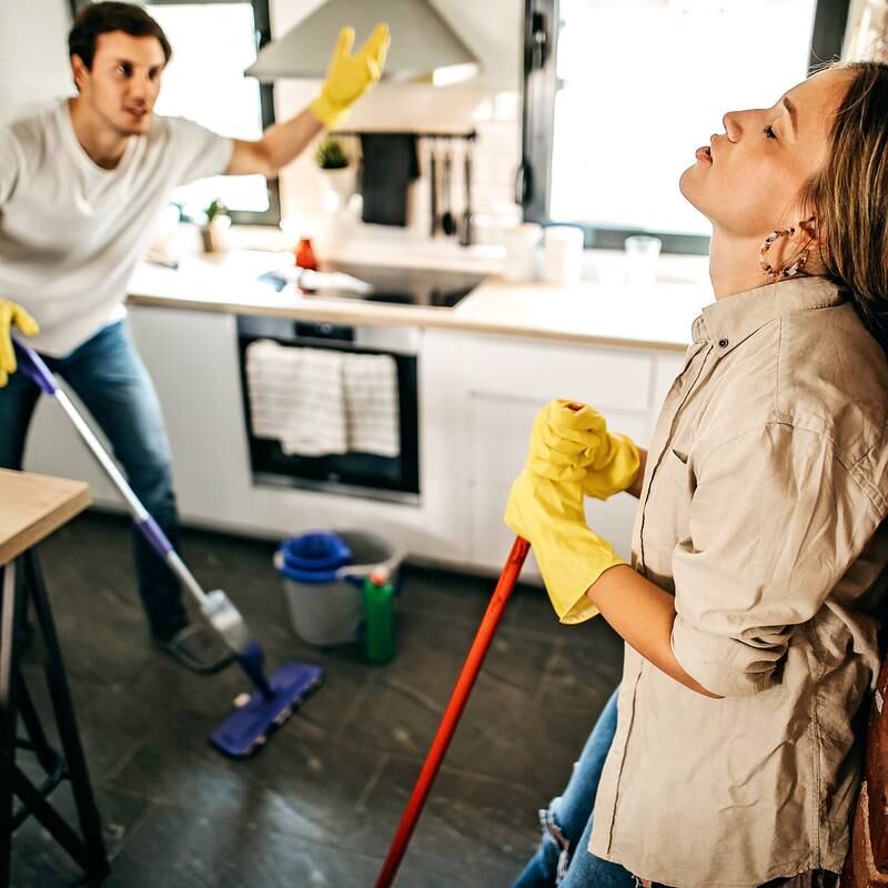 Hoping that household chores don’t include having to ask men to do them ‘properly’
