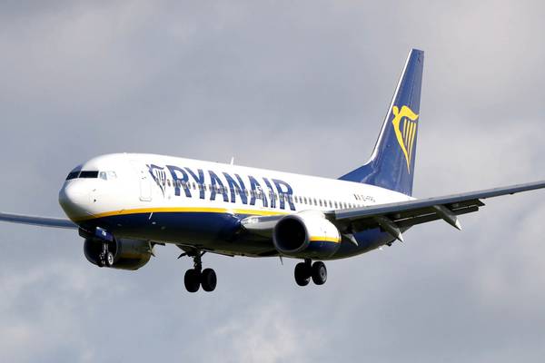 Ryanair passenger numbers up 8% in August