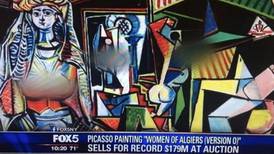 Breasts on record-breaking Picasso painting blurred out by Fox news station