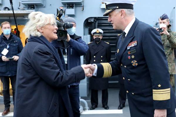 Ukraine says Berlin relationship in ‘tatters’ over navy chief’s remarks