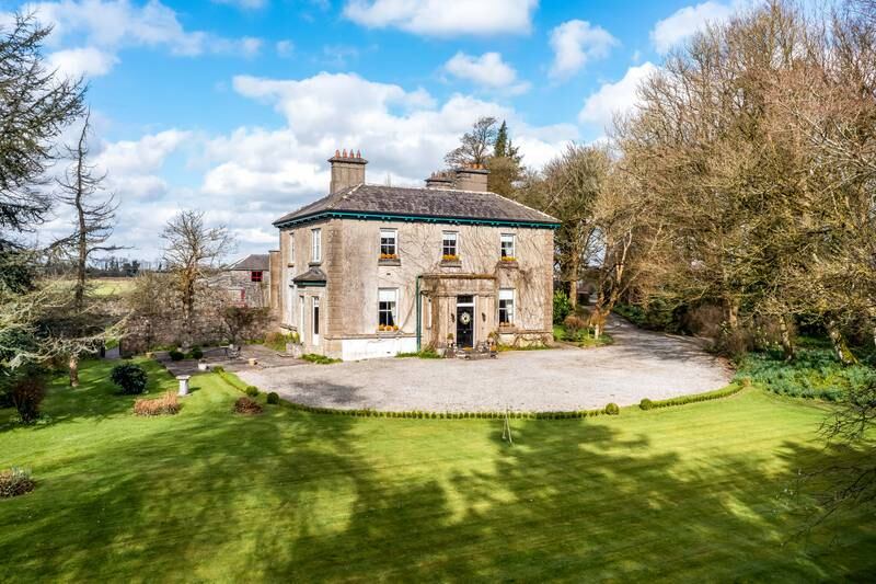 Look Inside: Former Georgian rectory with walled garden and tennis court near Mullingar for €825,000