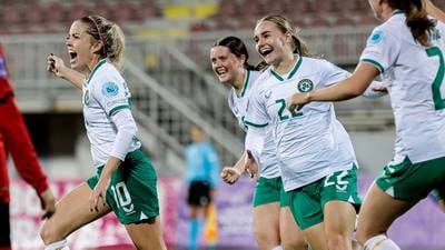 Eileen Gleeson hails Ireland team as they secure promotion to Nations League top tier on ‘chaotic night’ 