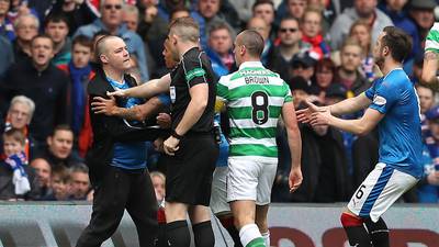 Rangers pitch invader among eight arrested after Old Firm derby