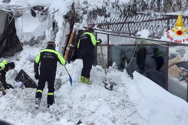 Four children and woman rescued, two days after Italy  avalanche