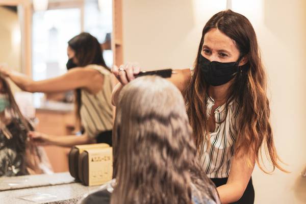 Hairdressers told to wear masks not visors to combat Covid-19
