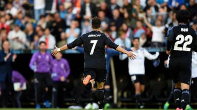 Real Madrid a point from La Liga title after Celta Vigo win