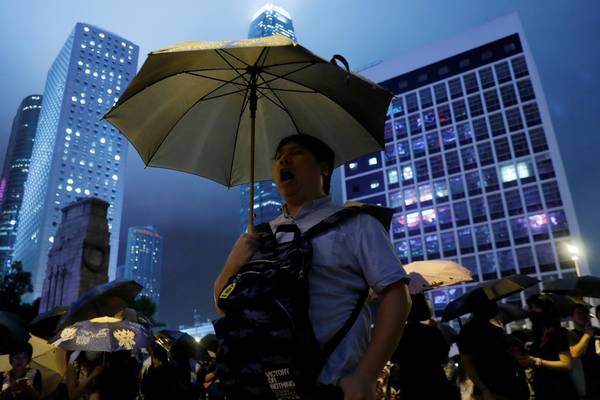 Hong Kong civil servants mount extraordinary anti-government rally