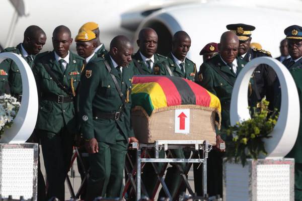 Mugabe’s body arrives in Zimbabwe for burial