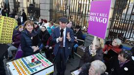 Leinster House becomes bingo Dáil in protest over gambling legislation