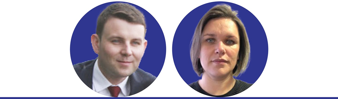 Simon Coveney FG Advisers; Left-Right Chris Donoghue Laura McGonigle