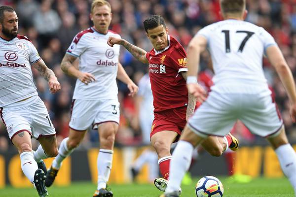 Liverpool frustrated as Burnley dig in for Anfield draw
