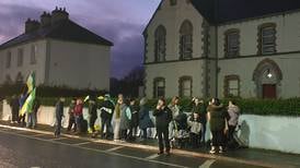 Refugee protest at Co Offaly convent draws crowd of 80