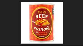 Tesco recalls beef ravioli over fears the food contains rubber