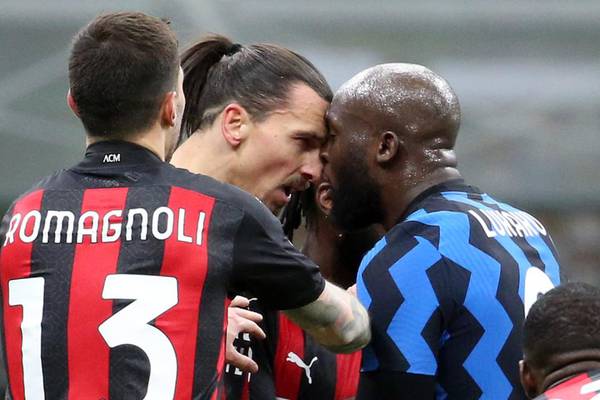 Ibrahimovic and Lukaku clash as Internazionale nab Milan derby