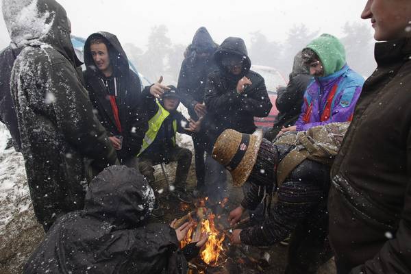 Snow at French music festival sees 30 suffer hypothermia
