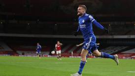 Jamie Vardy comes on to score winner at Arsenal