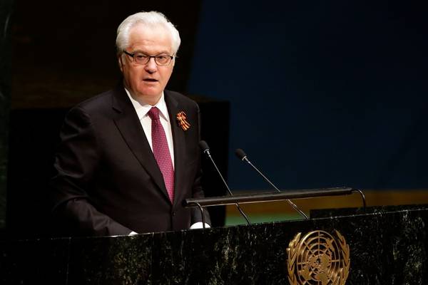 Russia’s UN ambassador  Vitaly Churkin dies aged 64