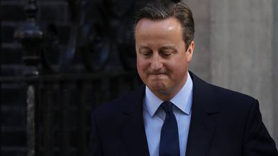 David Cameron joins in criticism of Johnson’s Brexit move