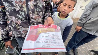 Israel orders Palestinians to evacuate eastern Rafah