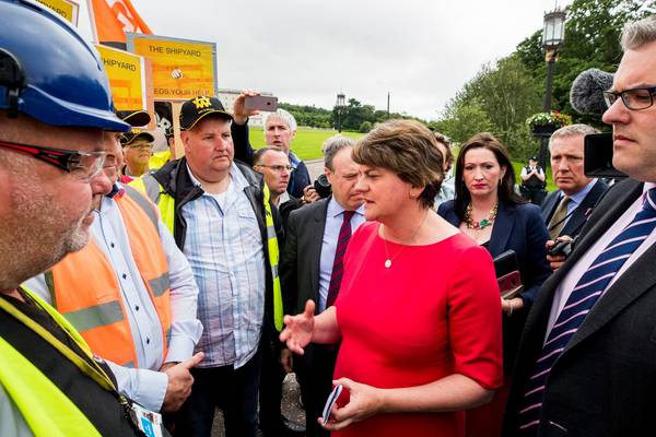 Harland and Wolff shipyard workers deliver letter to Johnson