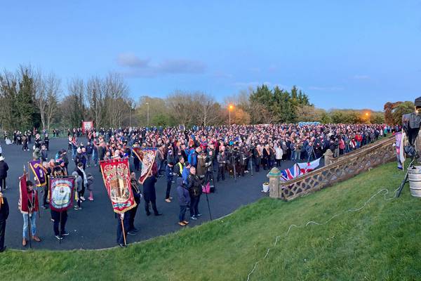 Donaldson, Allister and Bryson address anti-protocol rally in Co Armagh