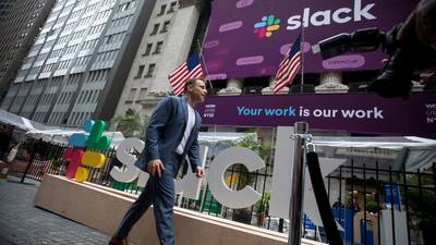 Slack valued at more than $20bn in stock market debut