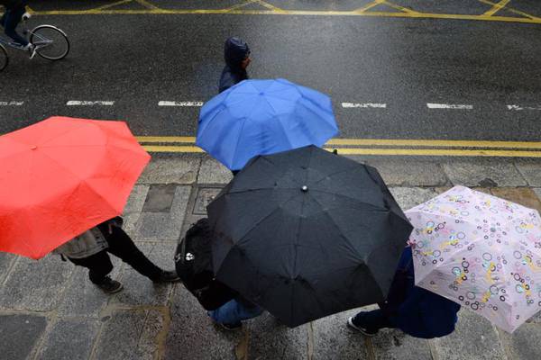 Rainfall warning issued for Cork and Kerry with heavy downfalls expected