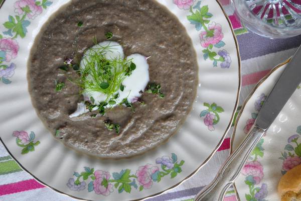Soup you cook in the oven? Try this roasted mushroom and fennel soup