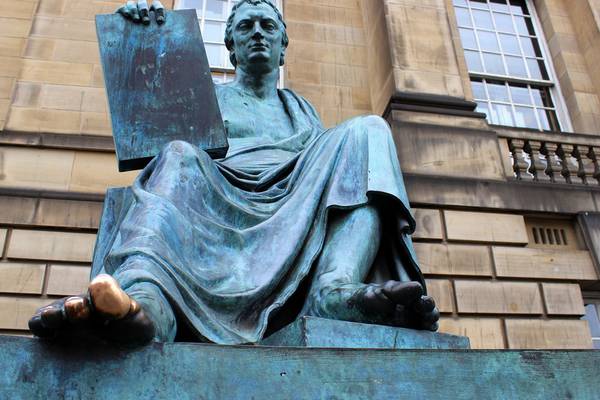 Rubbing for the Green – An Irishman’s Diary about David Hume’s big toe