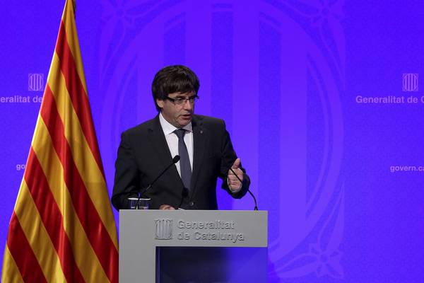 Catalan leader not looking for ‘traumatic’ split with Spain