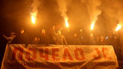 Serbs protest ahead of Putin’s visit to Belgrade