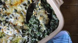 Baked spinach