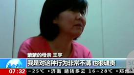 China state TV shows  jailed lawyers breaking down at news of son’s detention